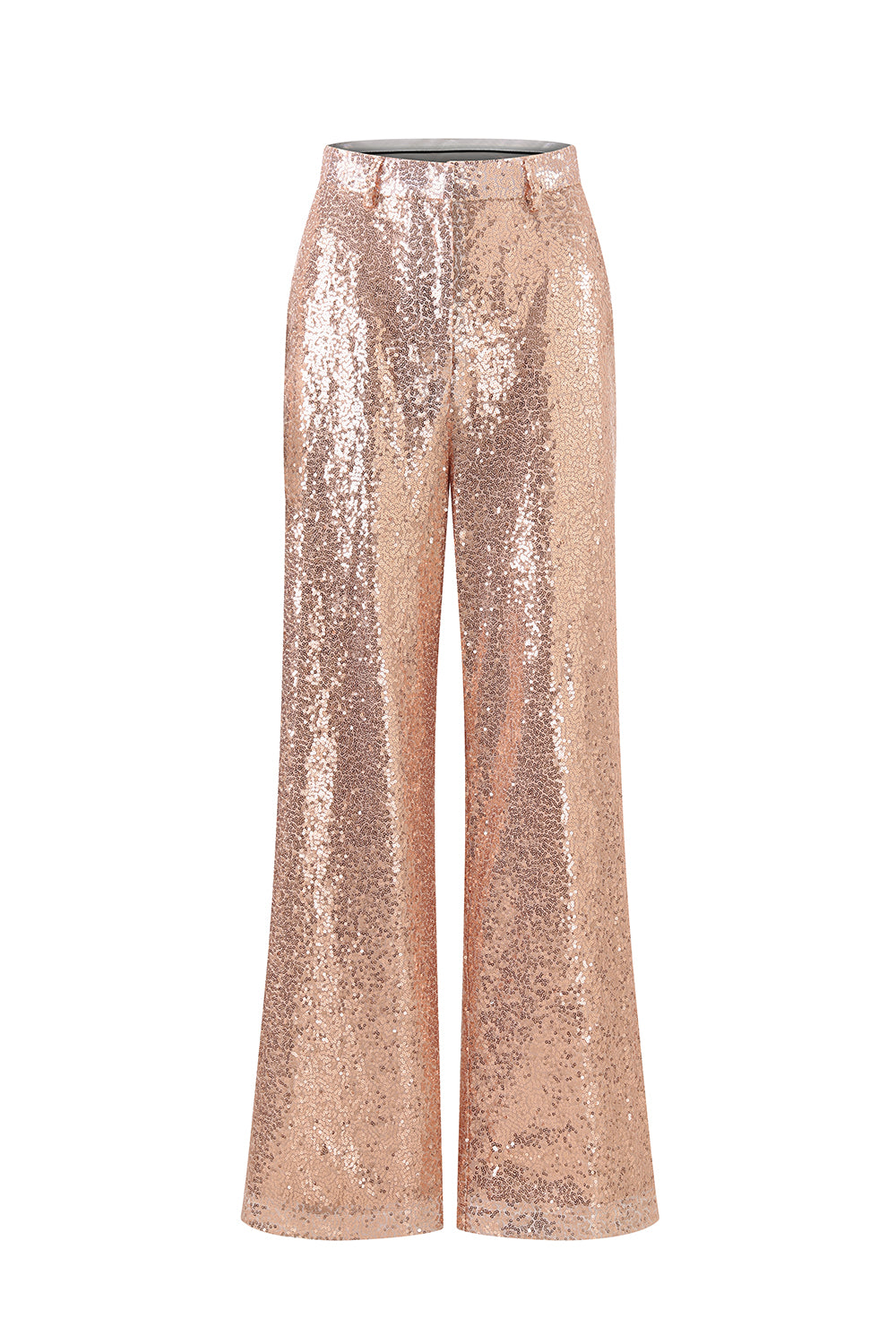 Sequin Golden 2-Piece Notched Lapel Prom Suit - Image 5